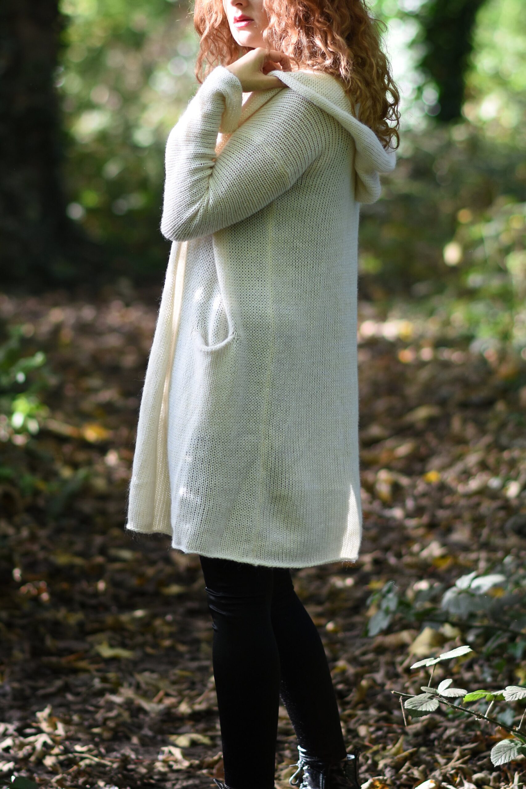 cream mohair silk cashmere hooded cardigan cream mohair silk cashmere hooded cardigan