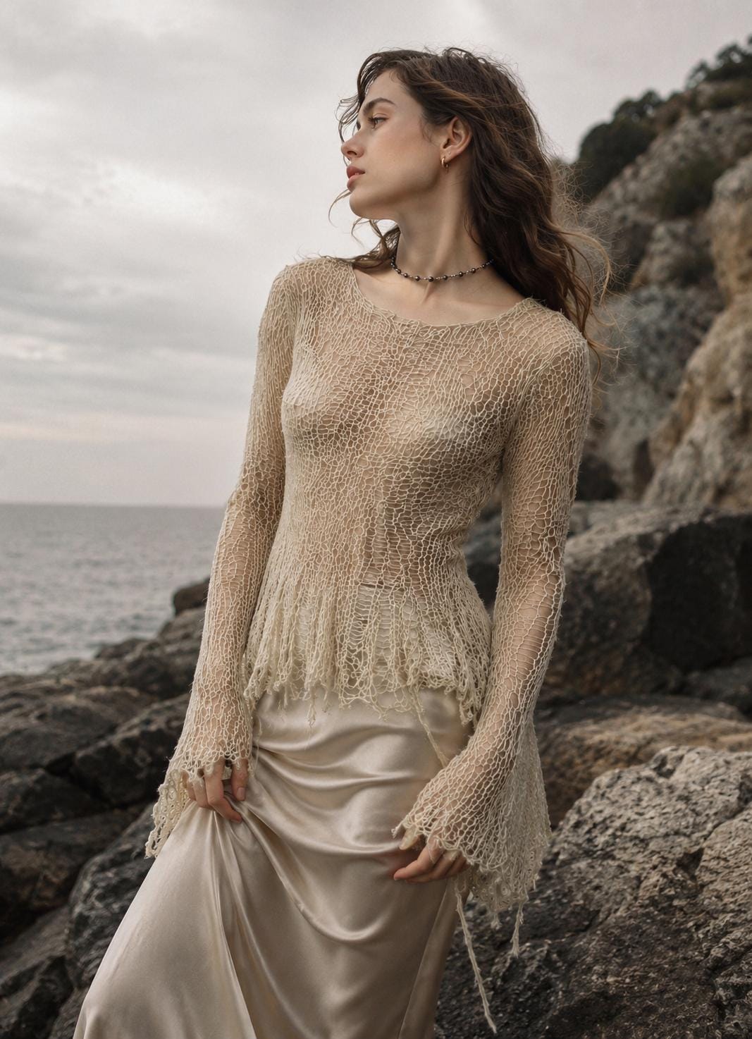 brushed alpaca lace sweater brushed alpaca lace sweater