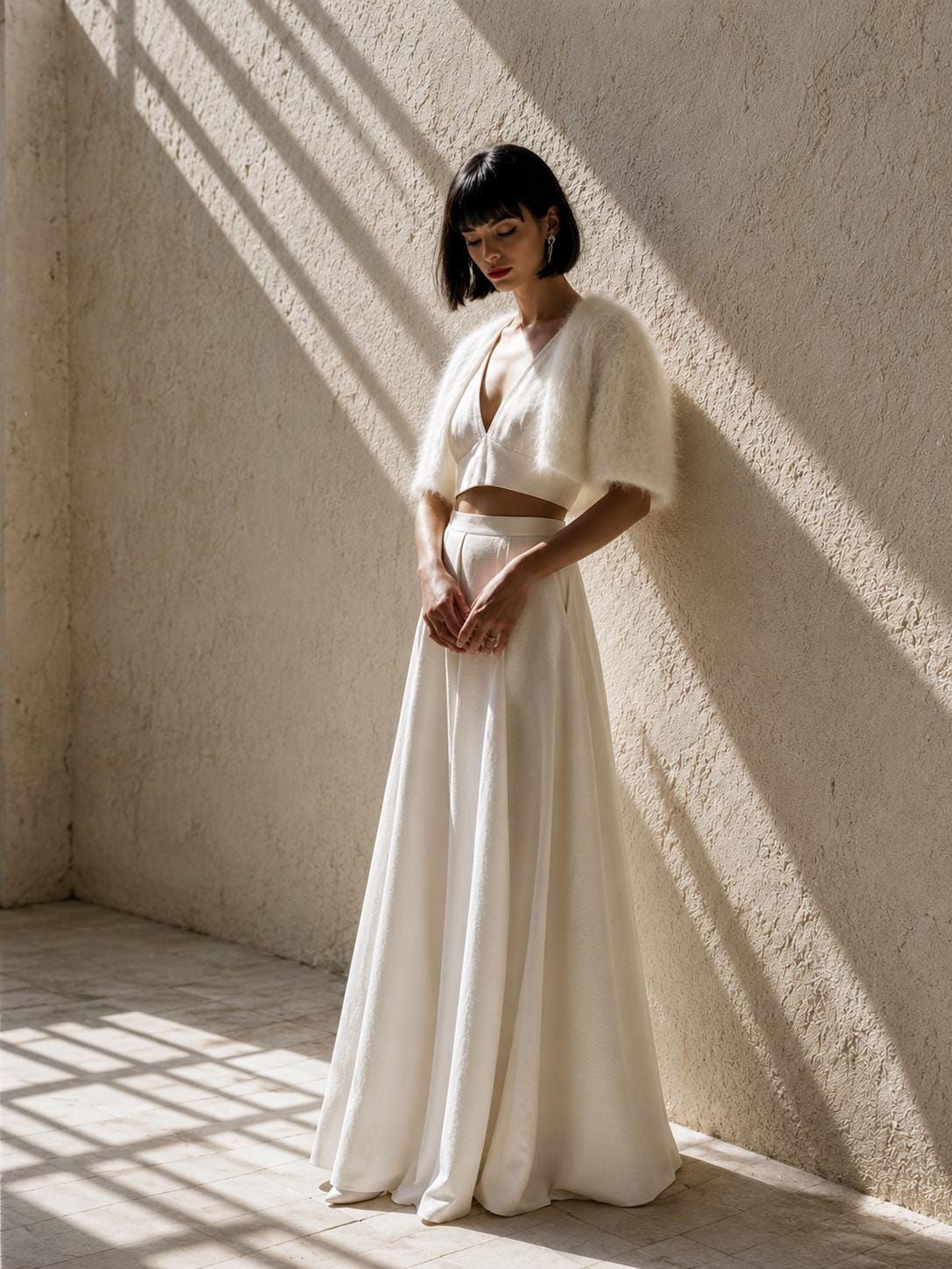 ivory mohair bridal bolero ivory mohair bridal bolero